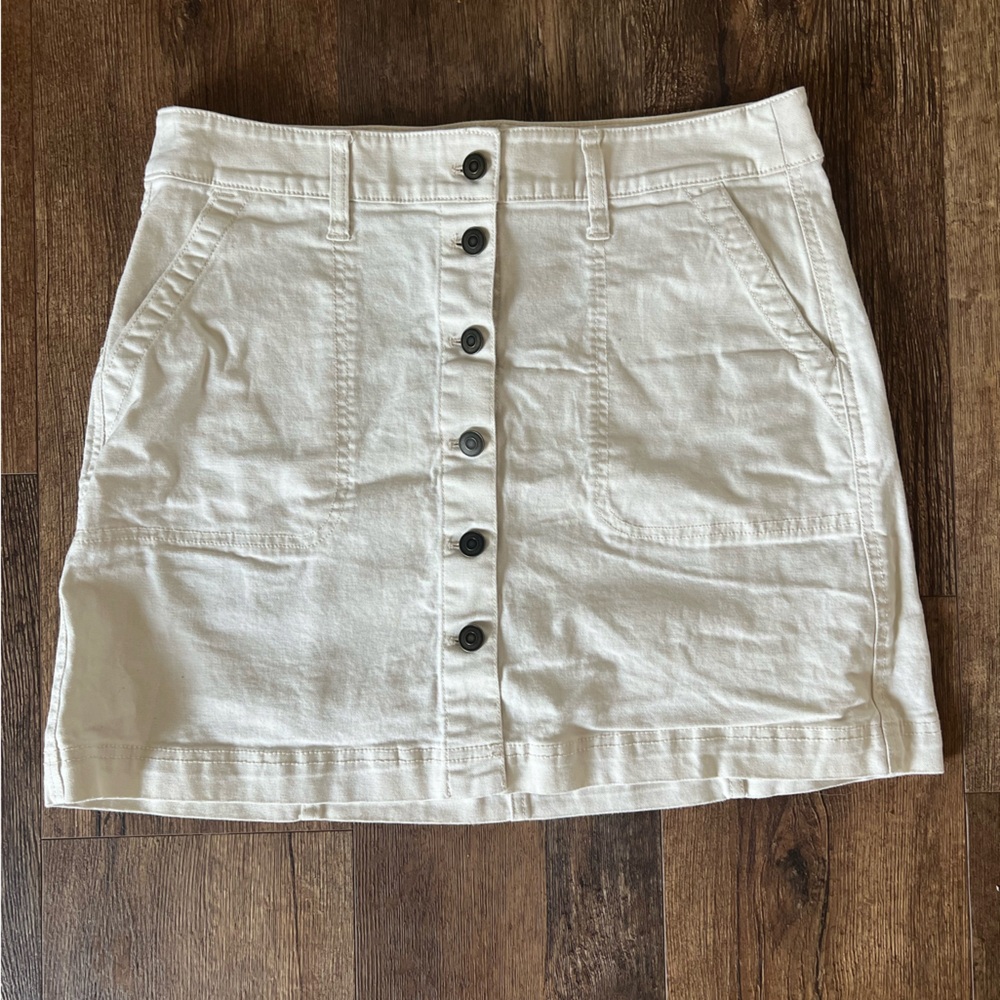 J. Crew Mercantile Button Down denim skirt